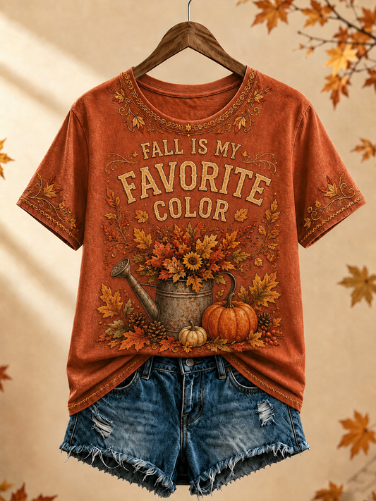 Women's Fall Is My Favorite Color short-sleeved T-shirt
