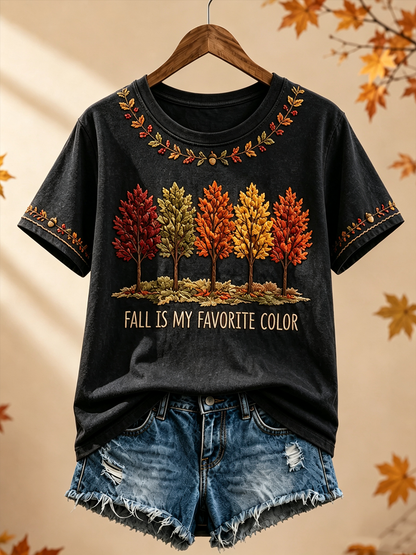 Women's Fall Is My Favorite Color  short-sleeved T-shirt