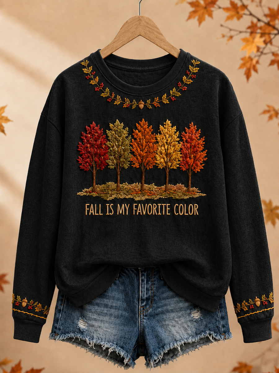 Women's Fall Is My Favorite Color Regular Sweatshirt