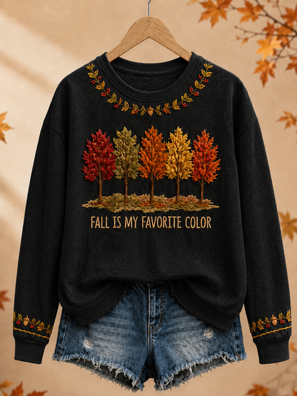 Women's Fall Is My Favorite Color Regular Sweatshirt