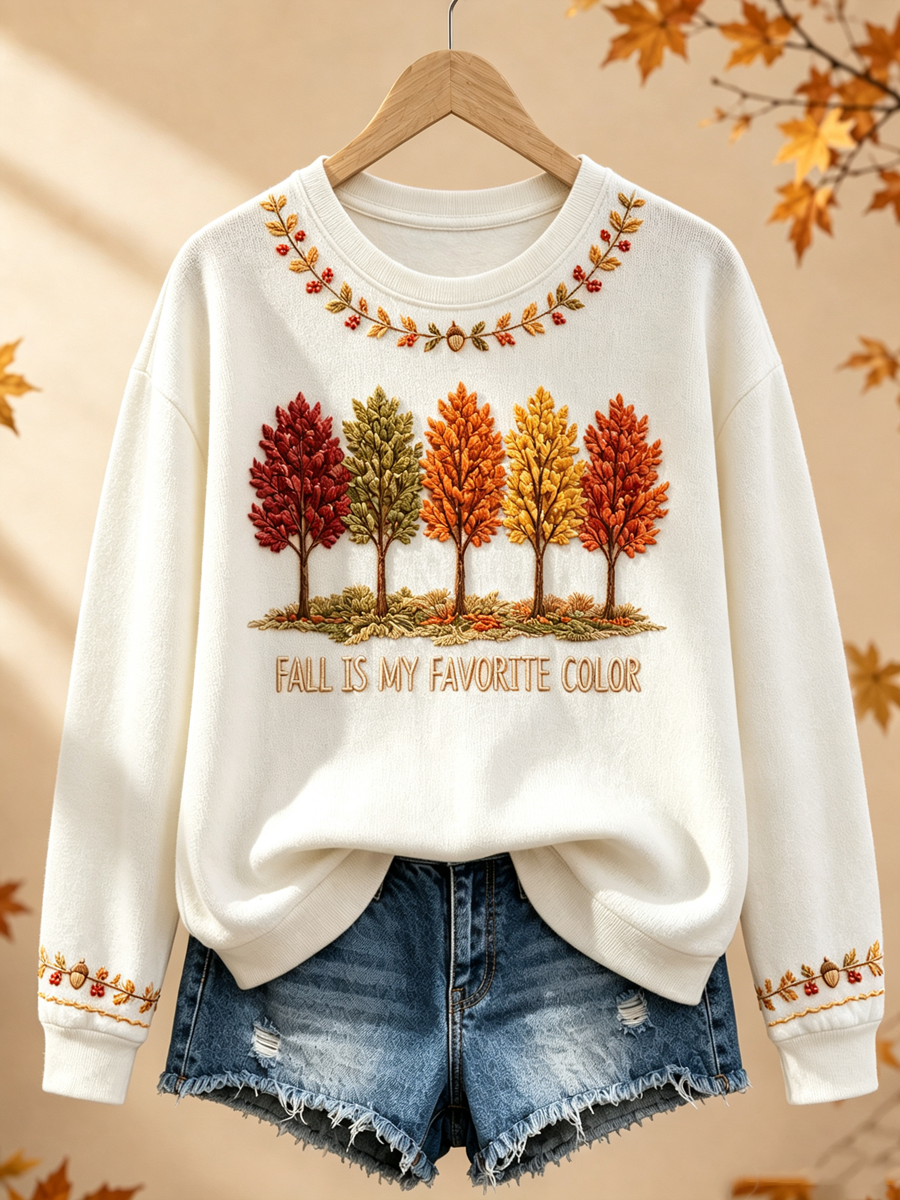 Women's Fall Is My Favorite Color Regular Sweatshirt