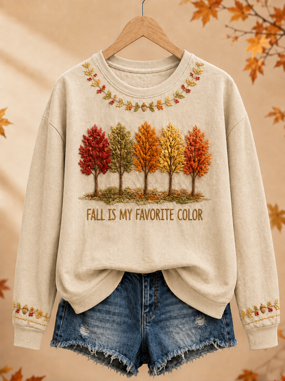 Women's Fall Is My Favorite Color Regular Sweatshirt