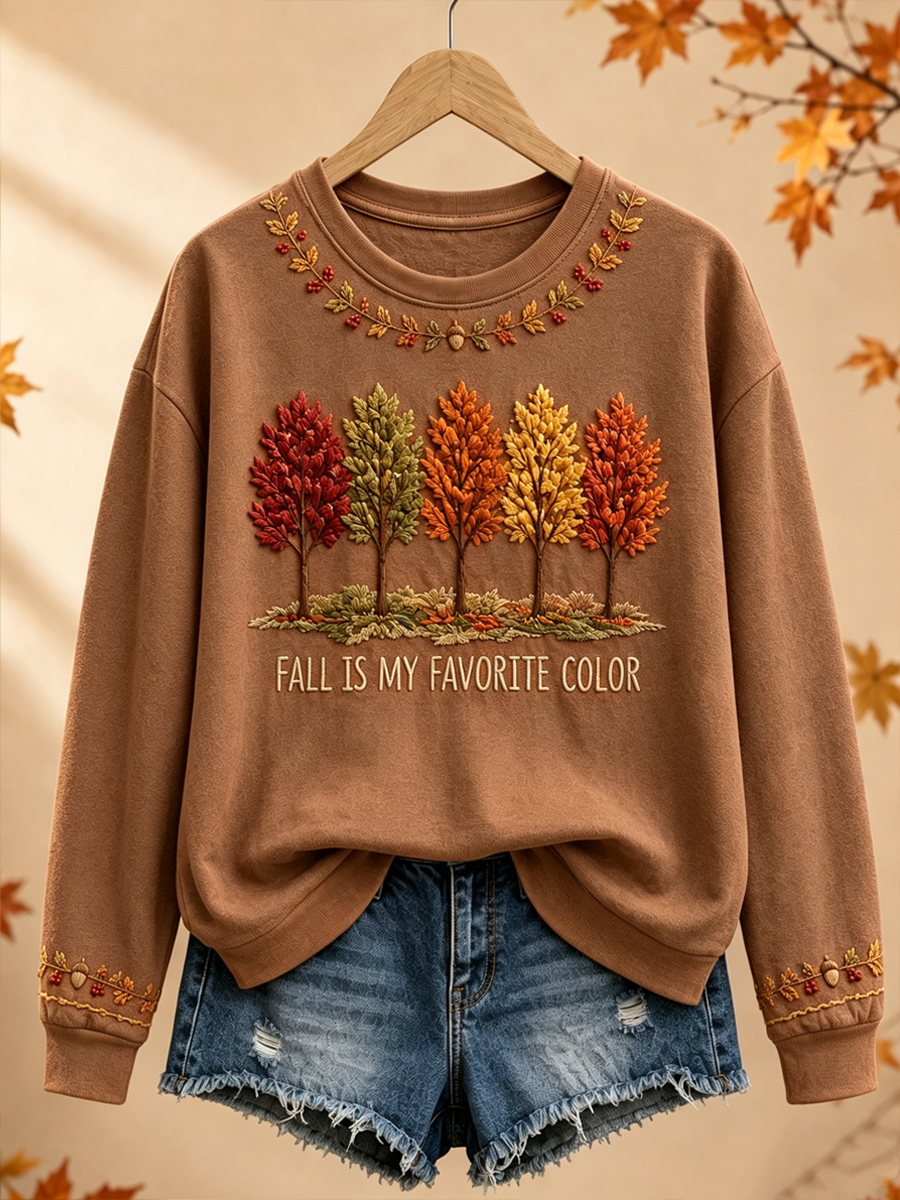 Women's Fall Is My Favorite Color Regular Sweatshirt