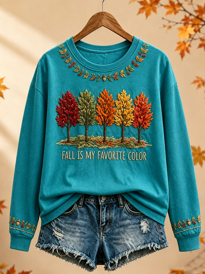 Women's Fall Is My Favorite Color Regular Sweatshirt