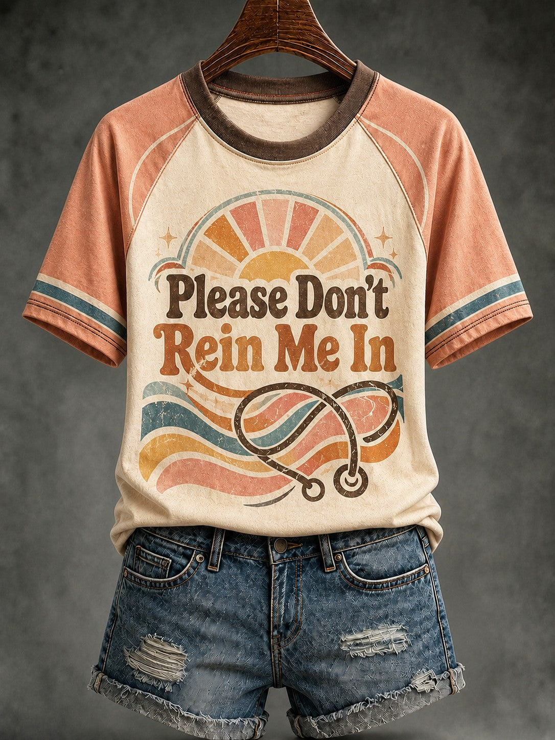 Women's Please Don’t Rein Me In Printed T-shirt