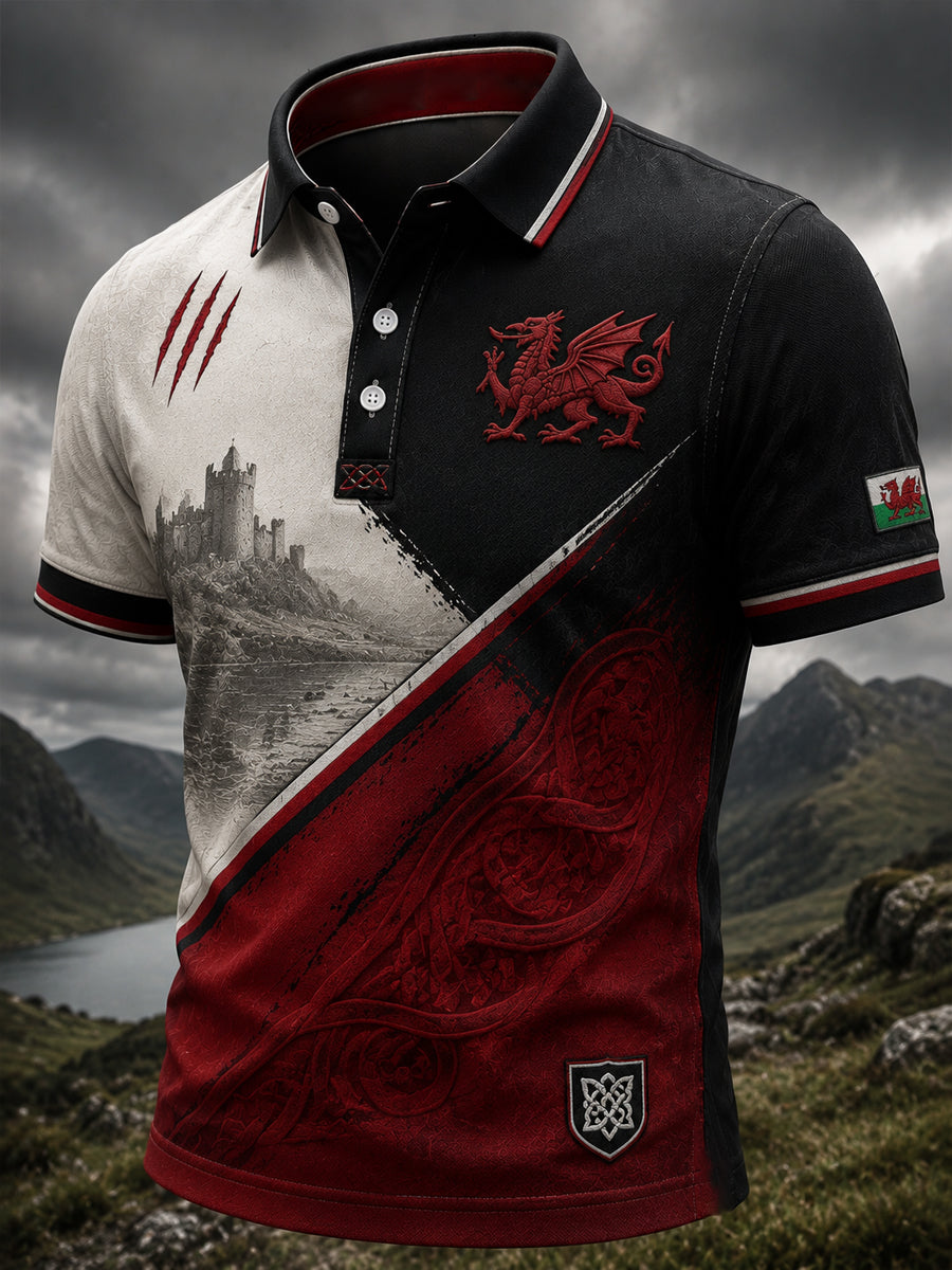 Men's Welsh Dragon Printed Shirt