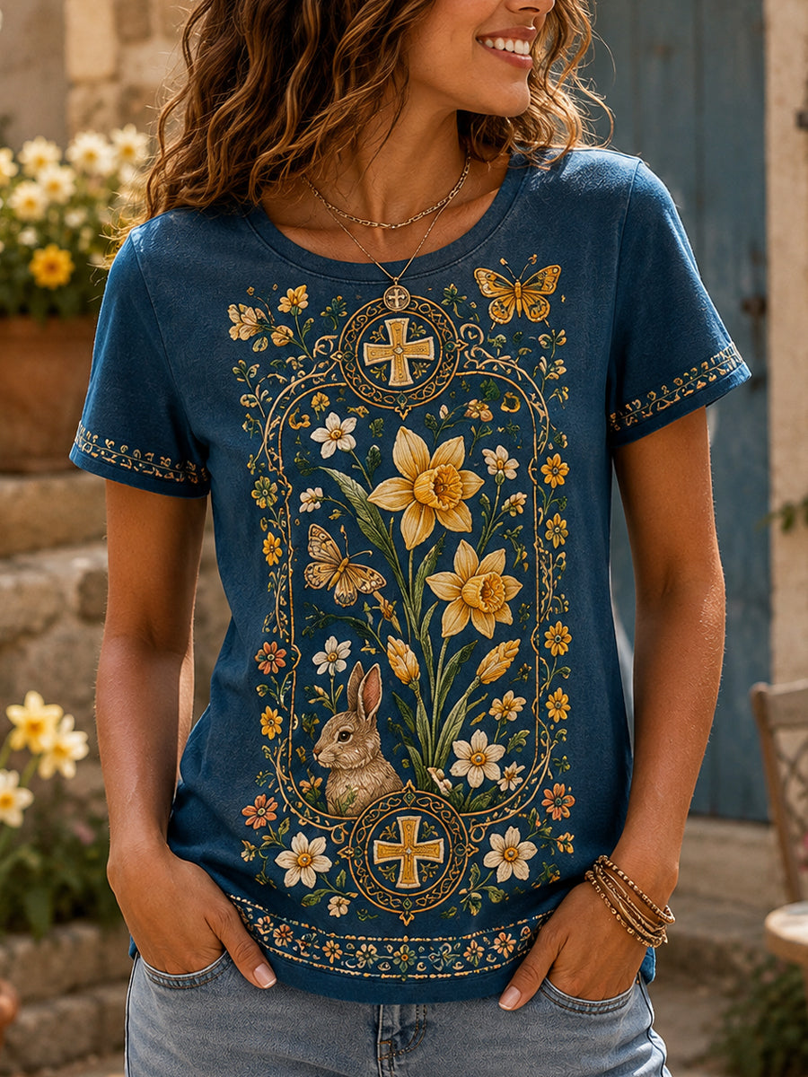 Women's Wales Commemorative Art Print Casual T-Shirt