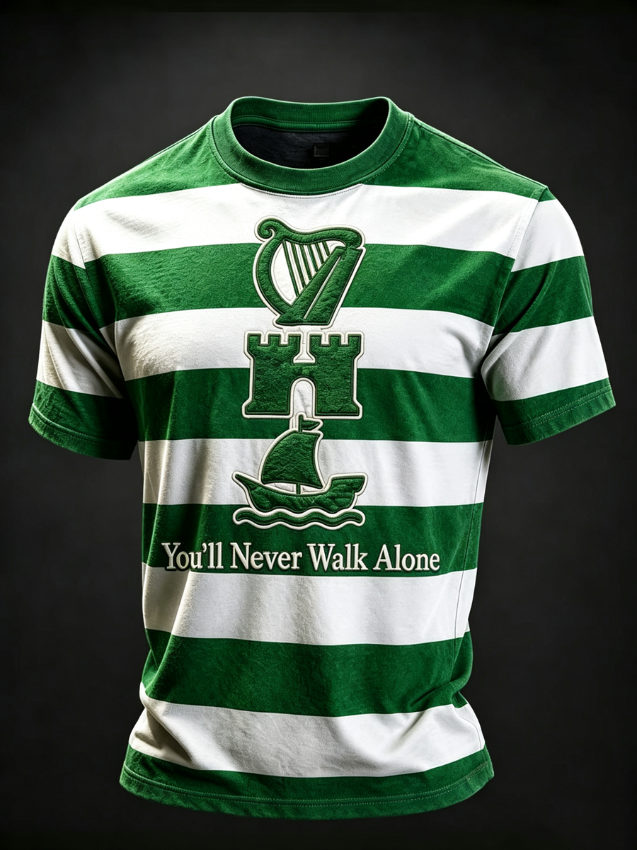 Men's football Lover Celtic Printed short sleeves t-shirt