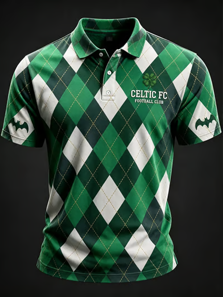 Men's football Lover Celtic Printed polo shirt