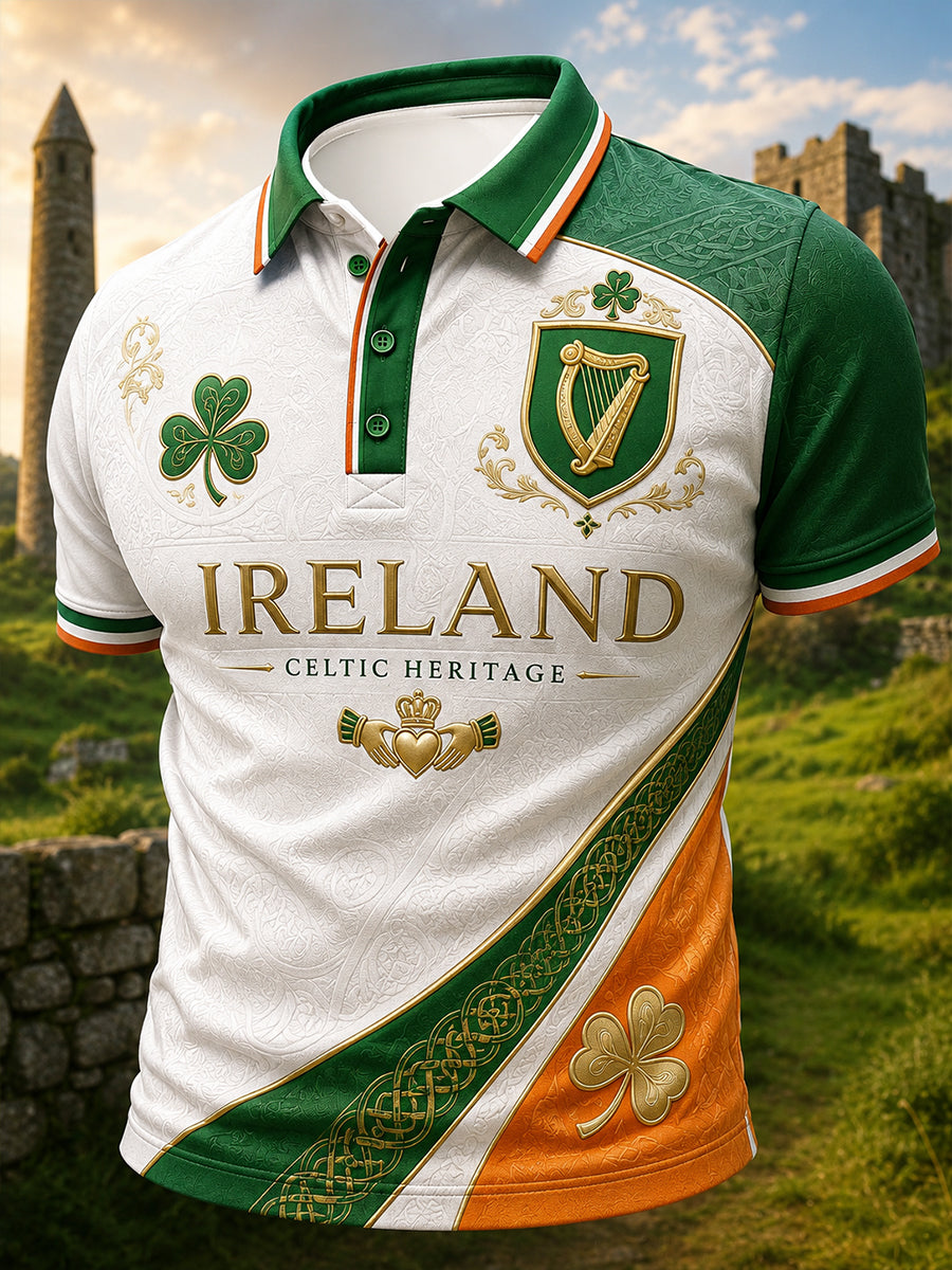 Men's Irish Patriotic Short Sleeve Shirt
