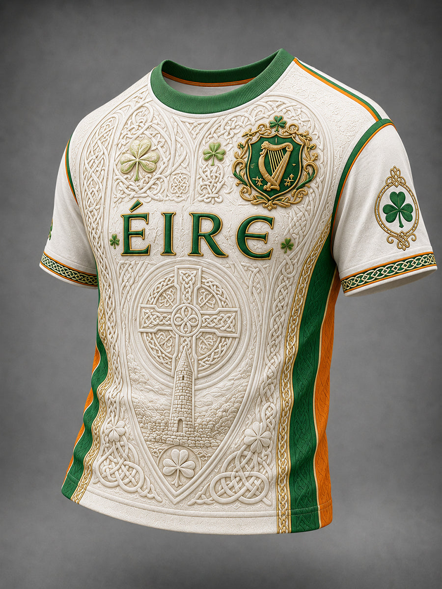Men's Irish Patriotic Short Sleeve Shirt