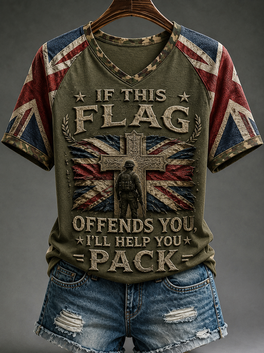 Women's IF THIS FLAG OFFENDS YOU I'LL HELP YOU PACK Tee