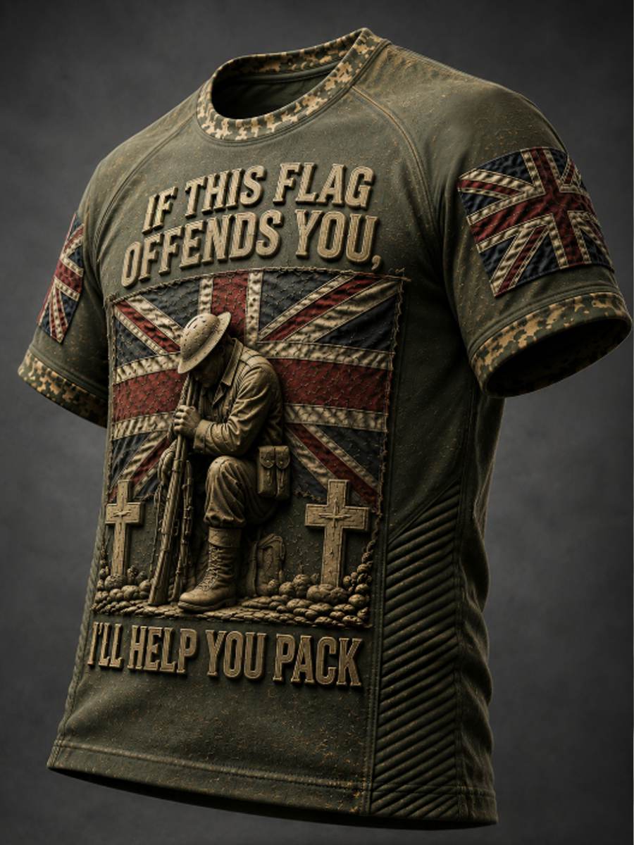 Men's IF THIS FLAG OFFENDS YOU I'LL HELP YOU PACK Tee