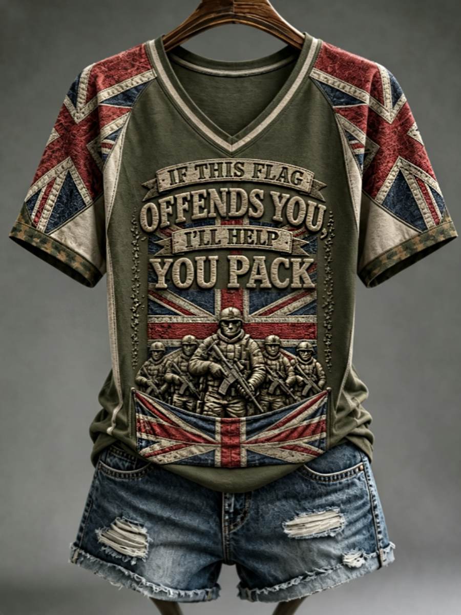 Women's IF THIS FLAG OFFENDS YOU I'LL HELP YOU PACK Tee