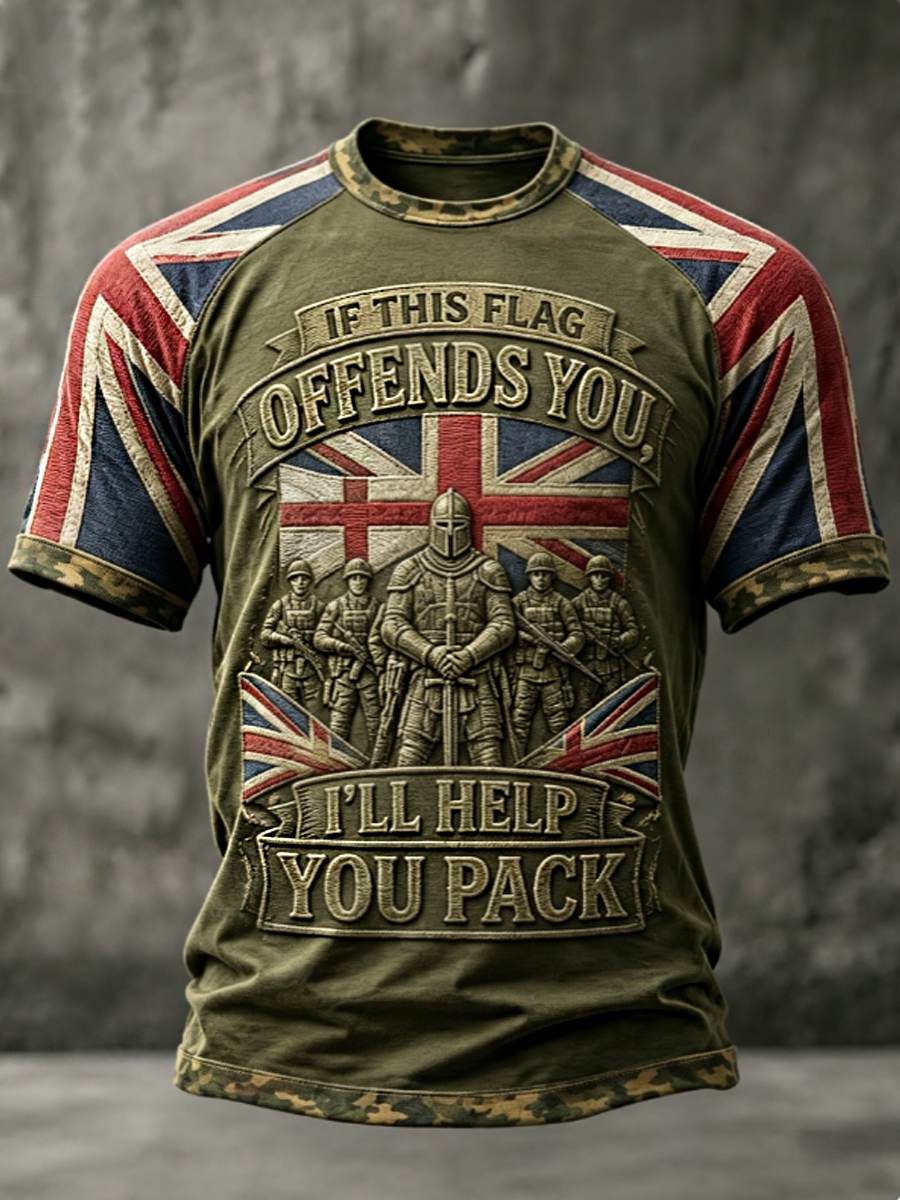 Men's IF THIS FLAG OFFENDS YOU I'LL HELP YOU PACK Tee