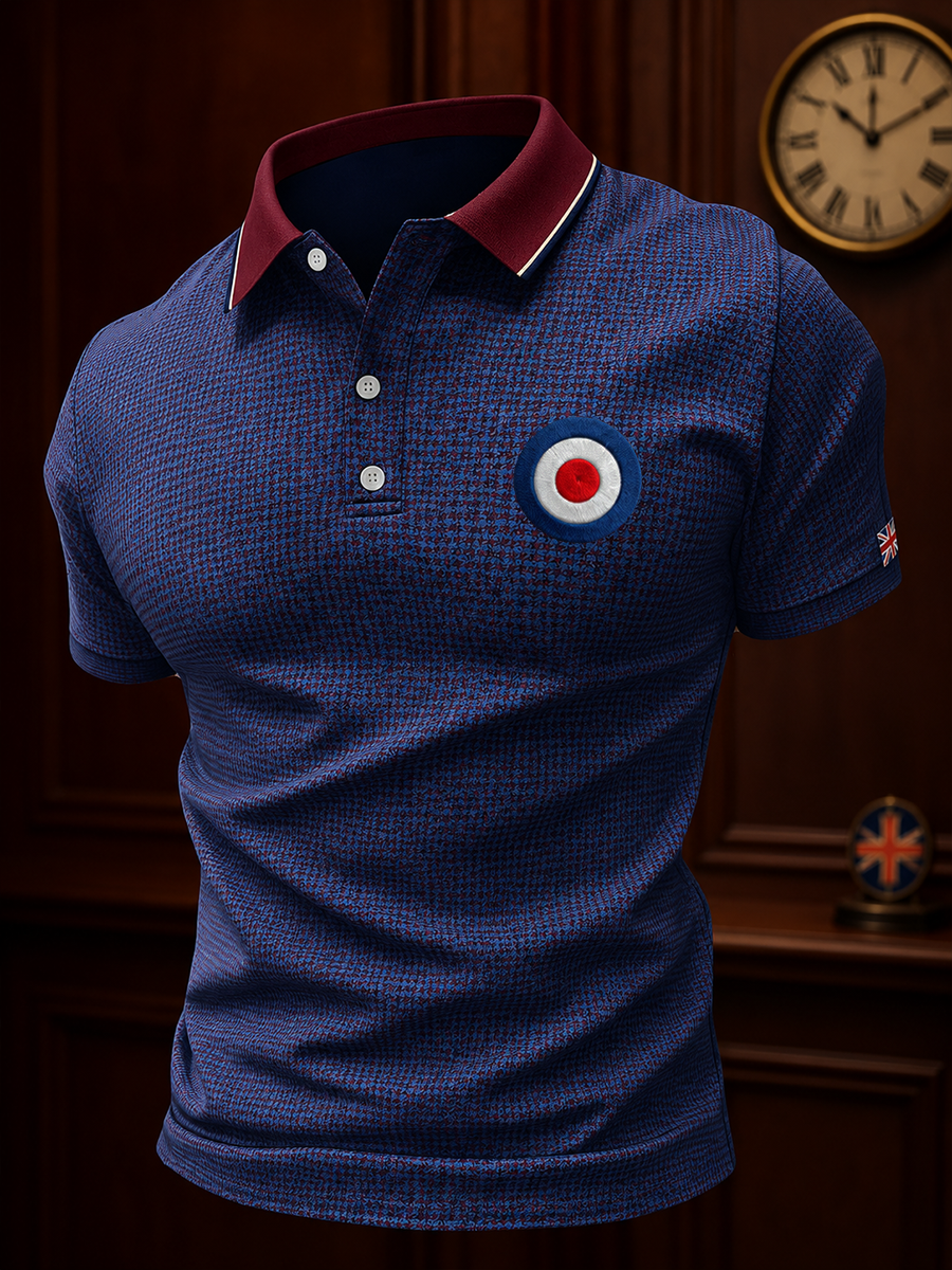 Men's Mods Culture UK Music Lover Business Style Printed polo shirt