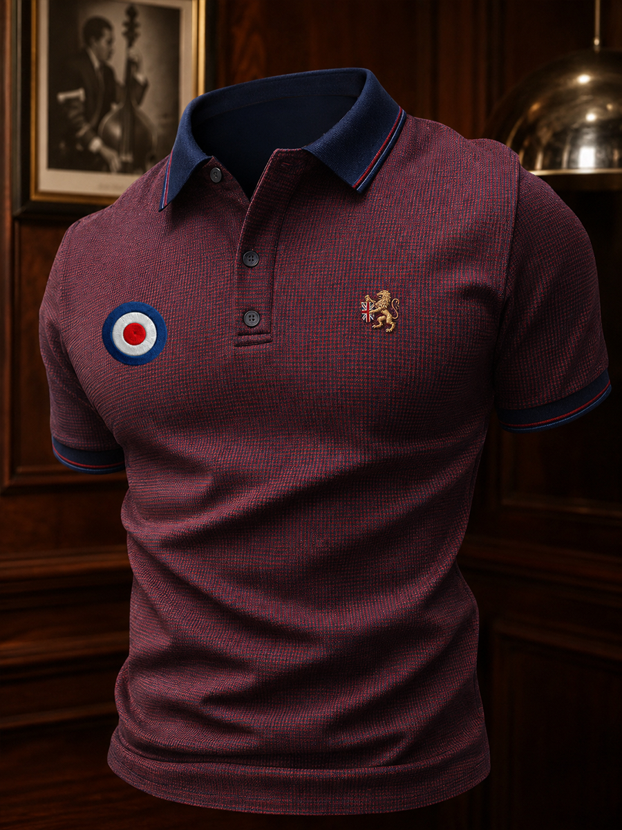 Men's Mods Culture UK Music Lover Business Style Printed polo shirt