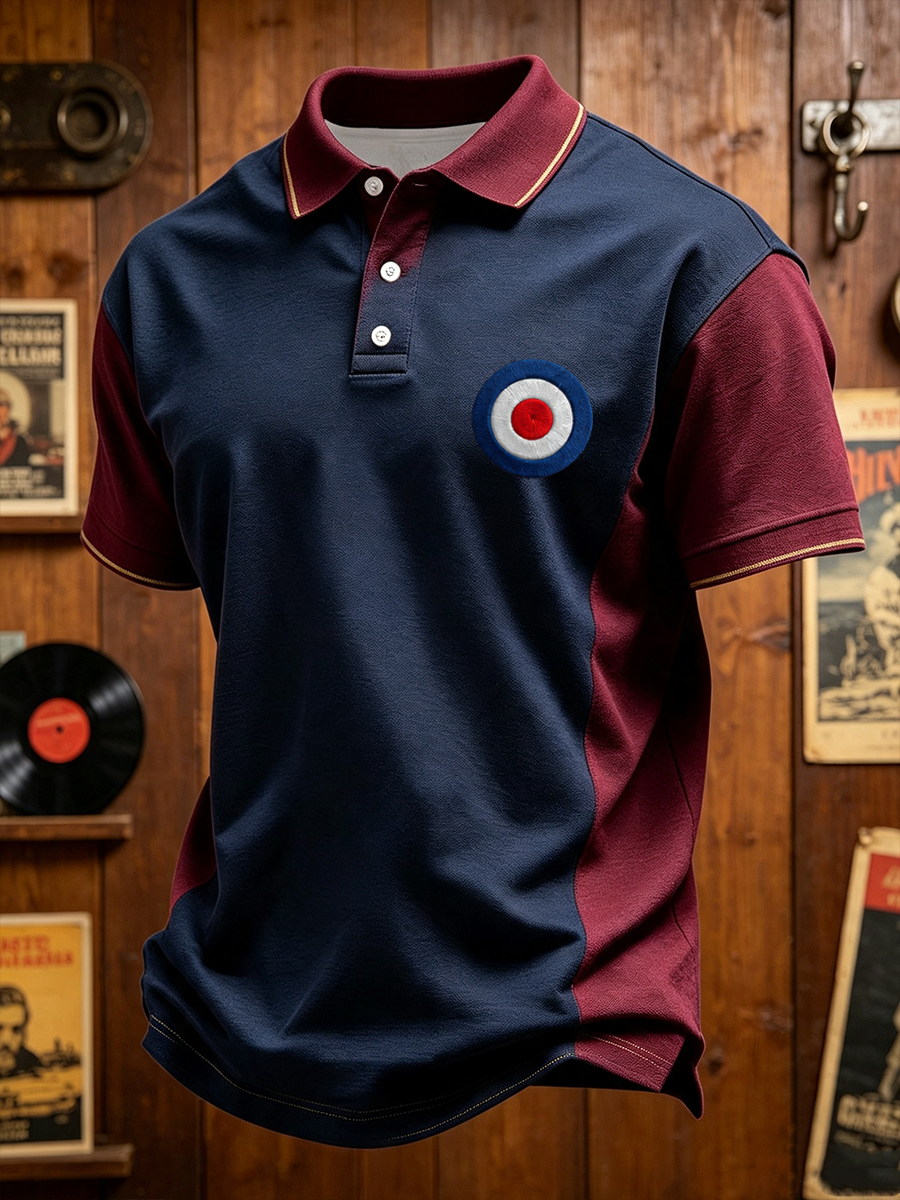 Men's Mods Culture UK Music Lover Business Style Printed polo shirt