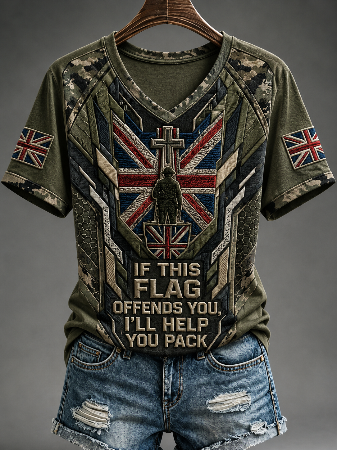Women's IF THIS FLAG OFFENDS YOU I'LL HELP YOU PACK  T-shirt