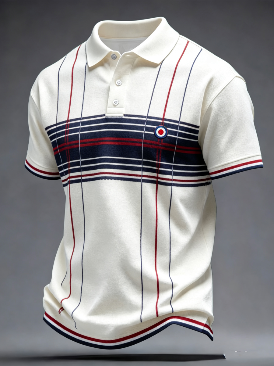 Men's Mods Culture UK Music Lover Business Style Printed polo shirt