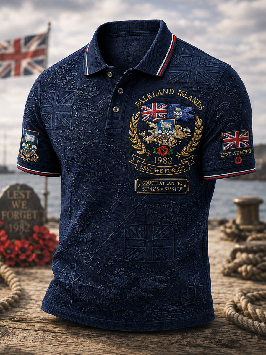 Men's Falklands War British Veterans Memorial Short Sleeve T-Shirt