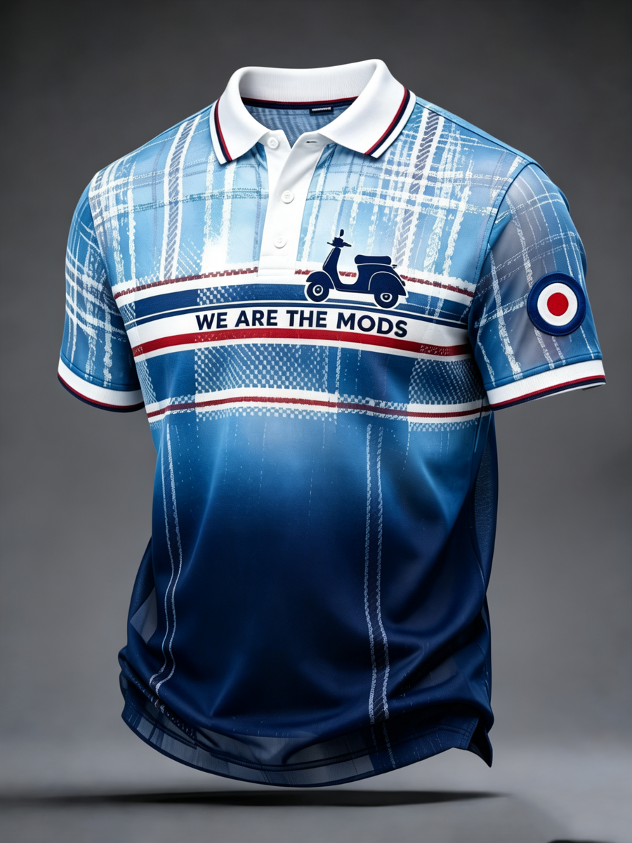Men's Mods Culture UK Music Lover Printed polo shirt