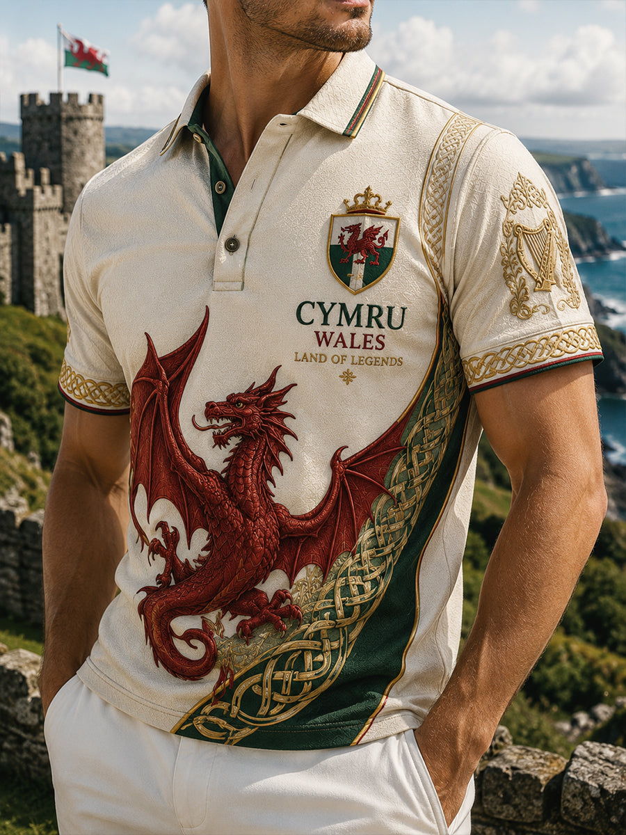 Men's Wales UK Short Sleeves T-Shirt