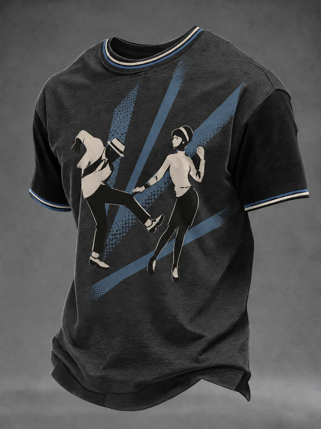 Men's Ska Revival Style Printed T-shirt