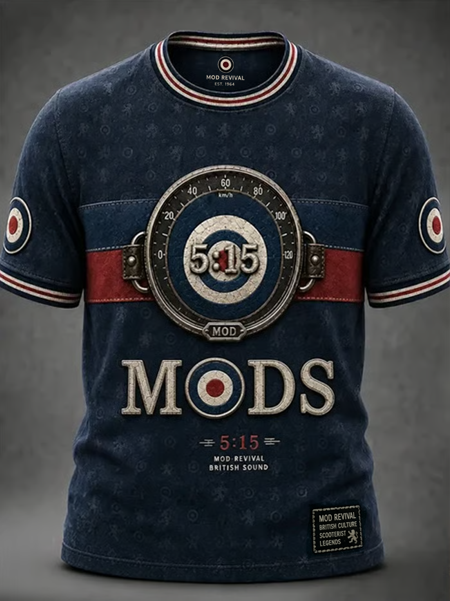 Men's Mods Culture UK Music Lover Printed short sleeves t-shirt