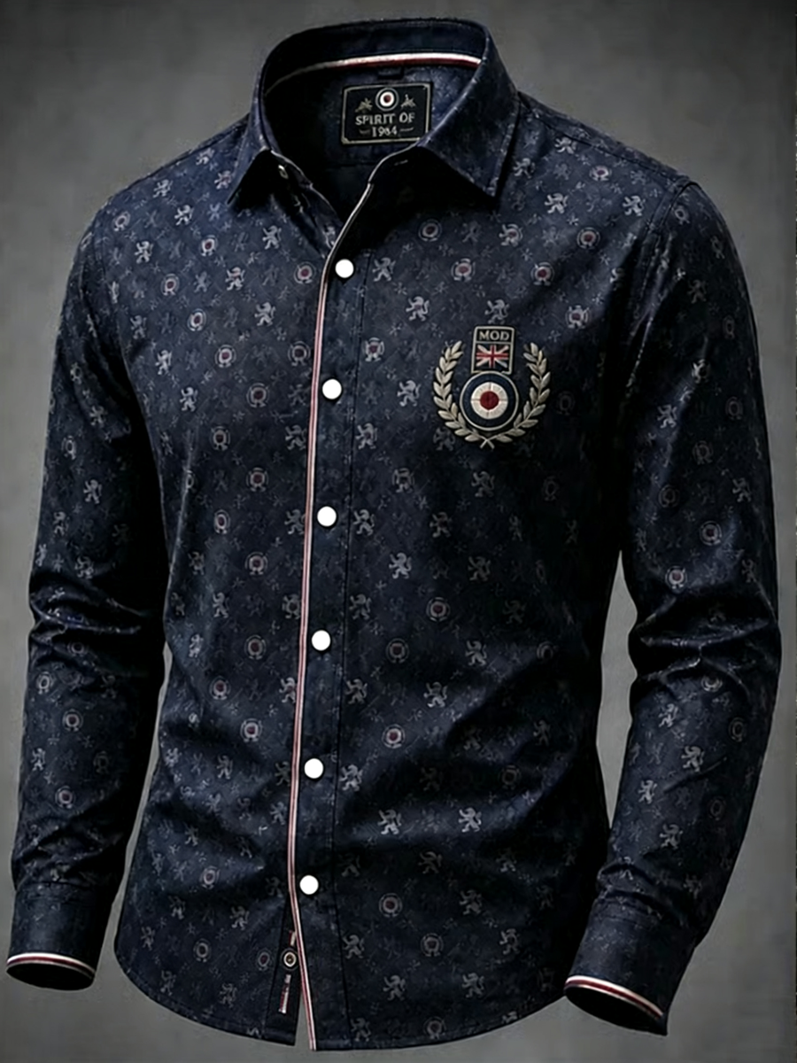 Men's Mods Culture UK Music Lover Printed Shirt