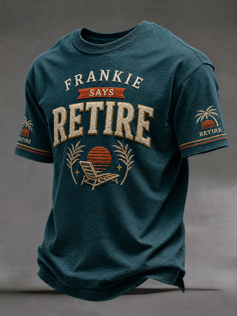Men's "Frankie says retire" T-shirts