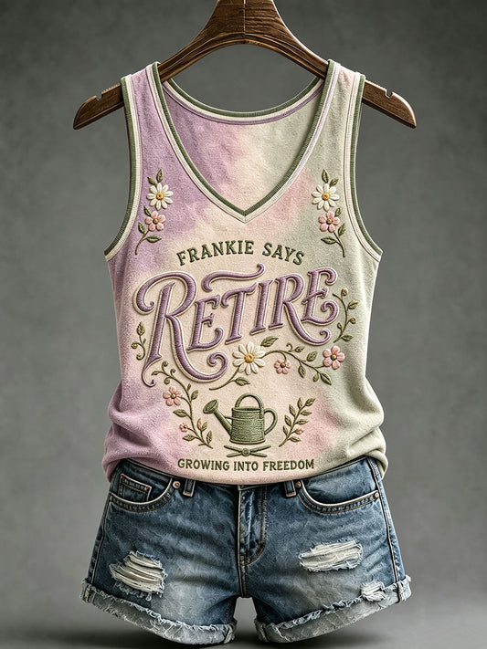 Women's "Frankie says retire" vests