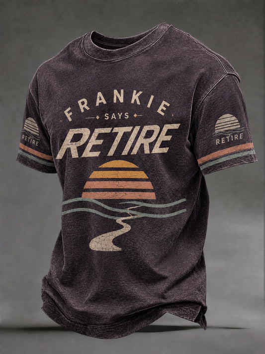Men's "Frankie says retire" T-shirts