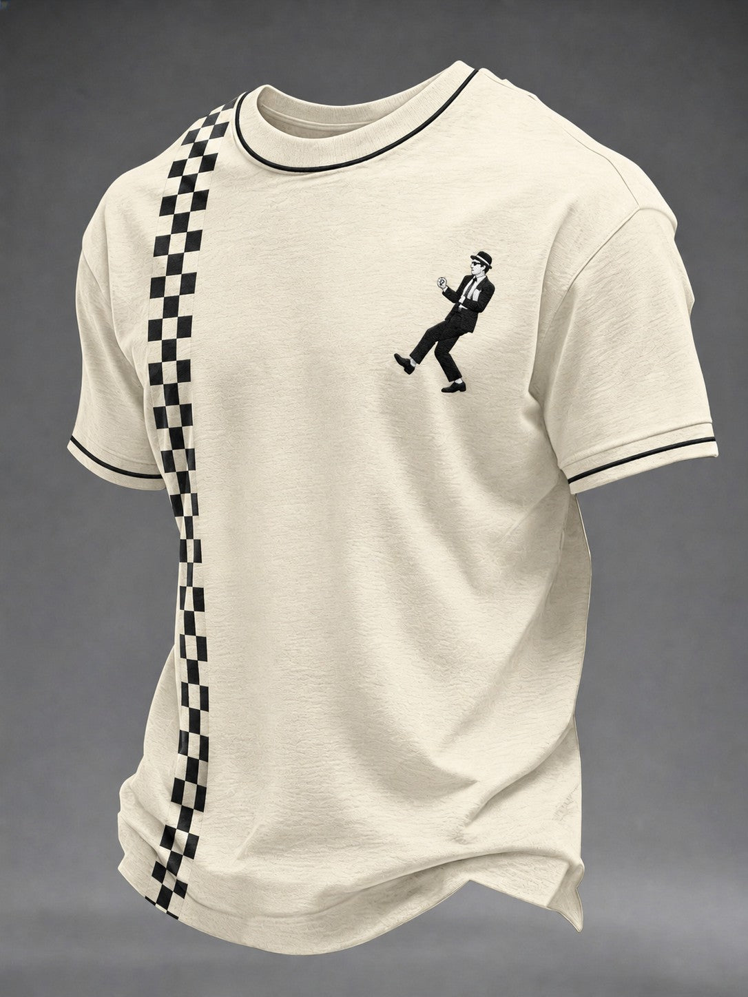 Men's Ska Revival Style Printed T-shirt