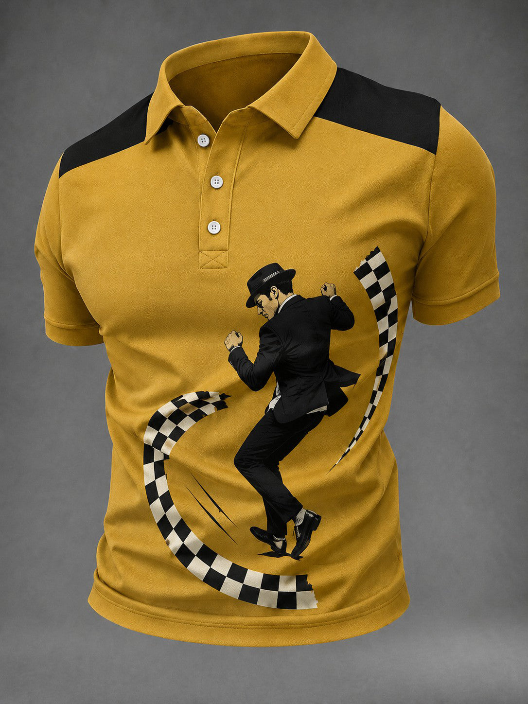 Men's Ska Revival Style Printed Shirt
