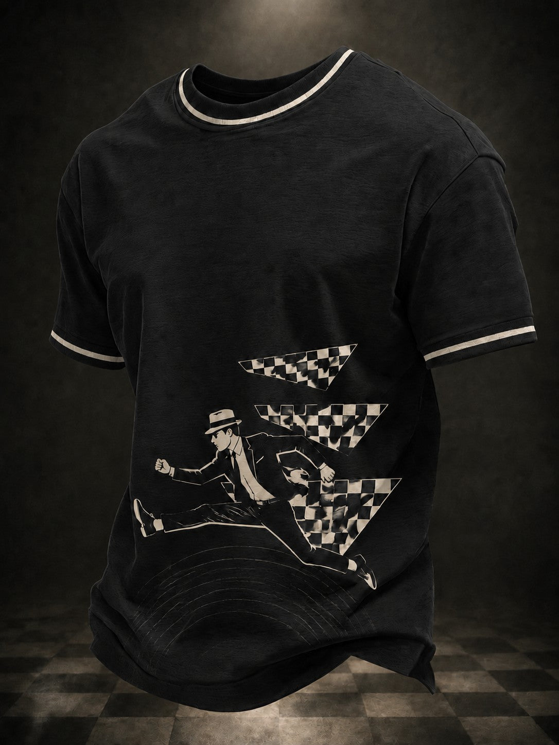 Men's Ska Revival Style Printed T-shirt