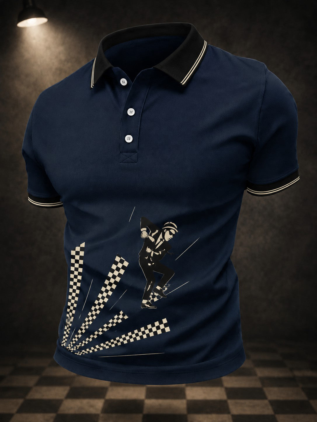 Men's Ska Revival Style Printed Shirt