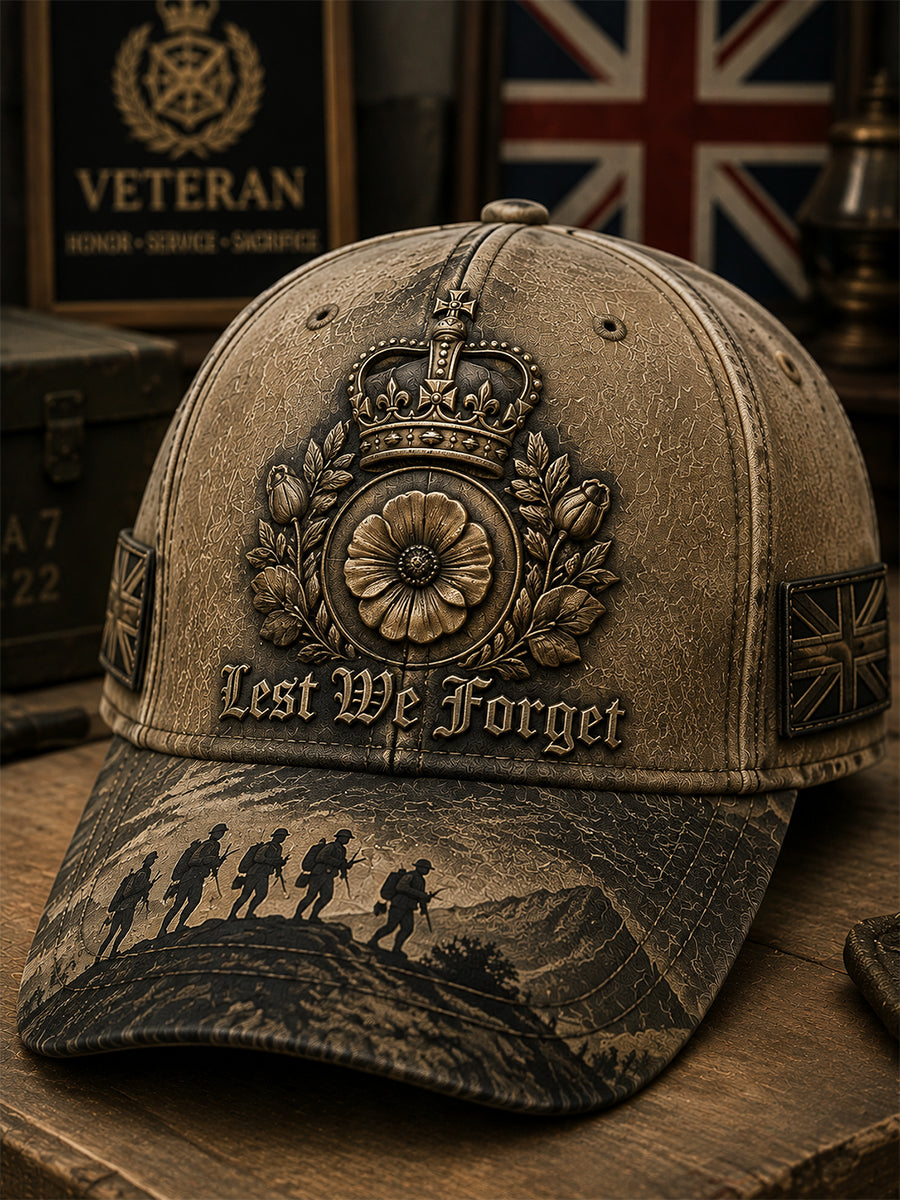 Unisex Veteran Lest We Forget Hat