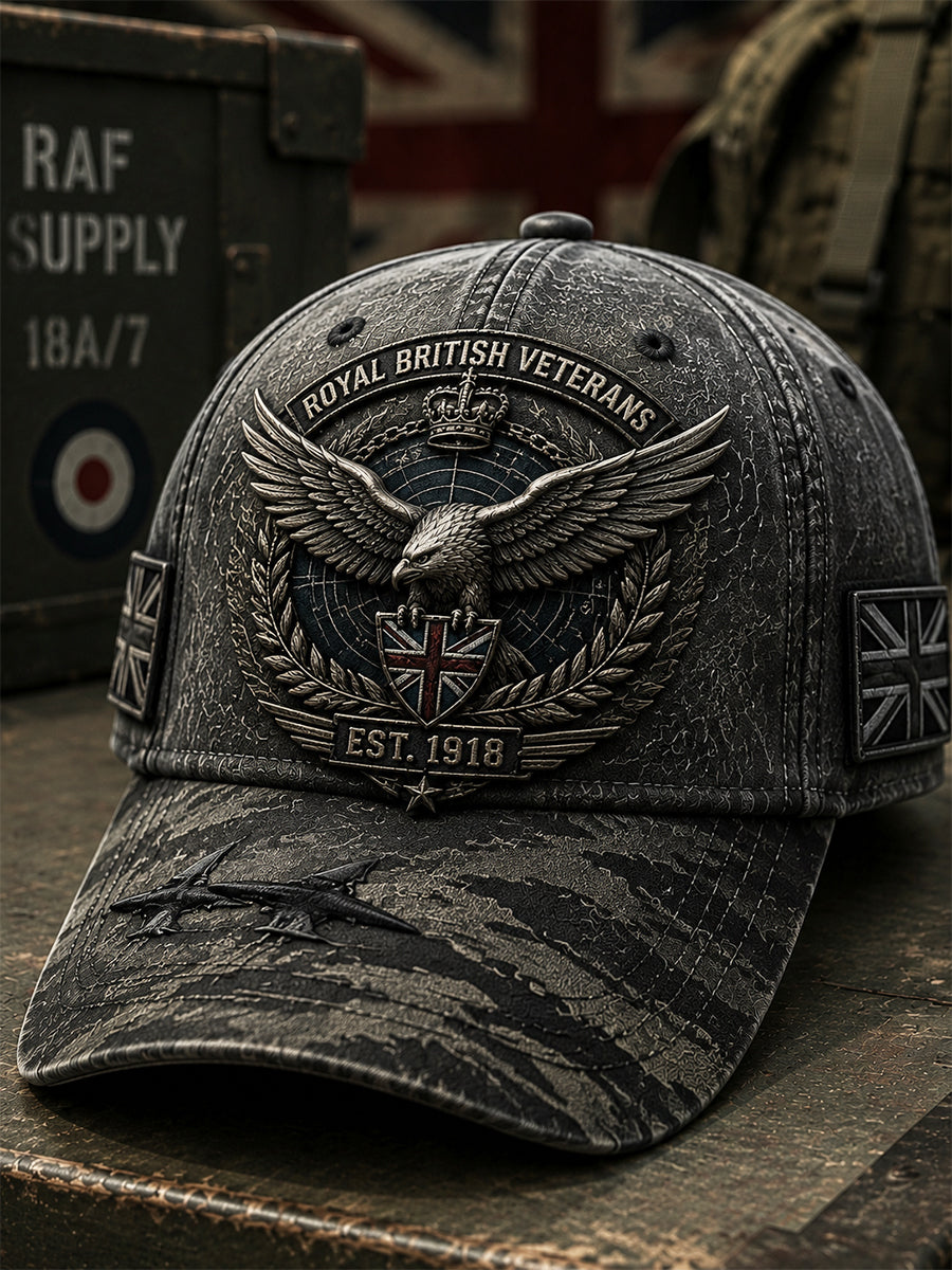 Unisex Veteran  Royal Air Force Eagle Emblem Hat