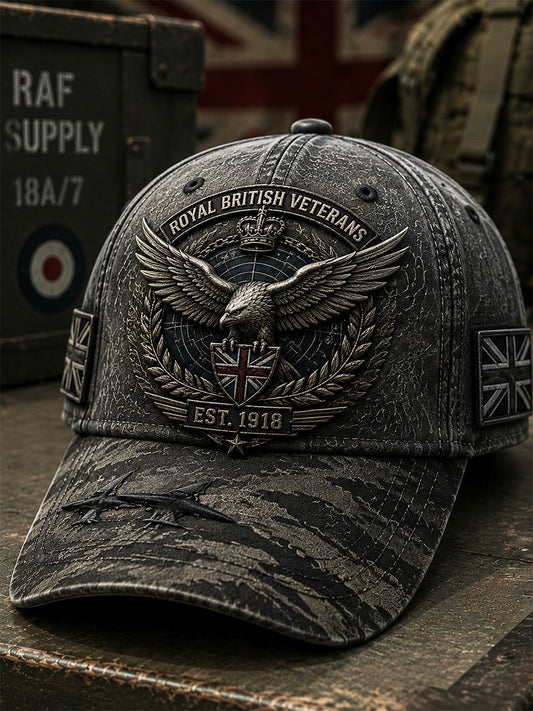 Unisex Veteran  Royal Air Force Eagle Emblem Hat