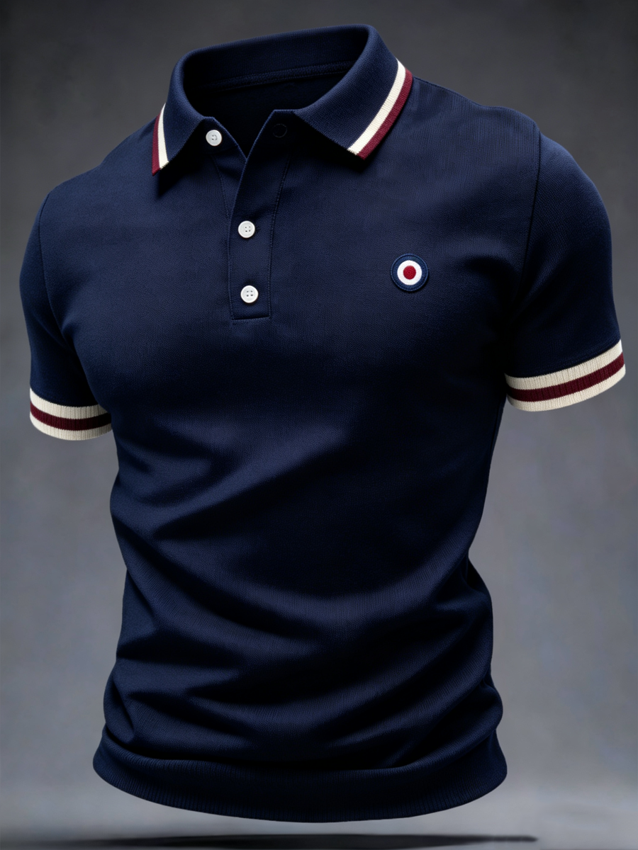 Men's Mods Culture UK Music Lover Business Style Printed polo shirt