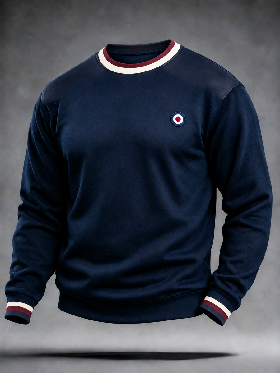 Men's Mods Culture UK Music Lover Business Style Printed Crew Neck Sweatshirt
