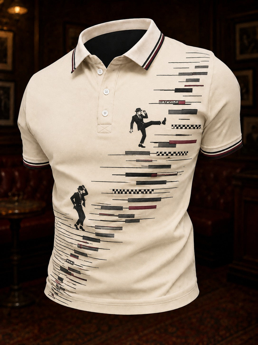 Men's Ska Revival Style Printed Shirt