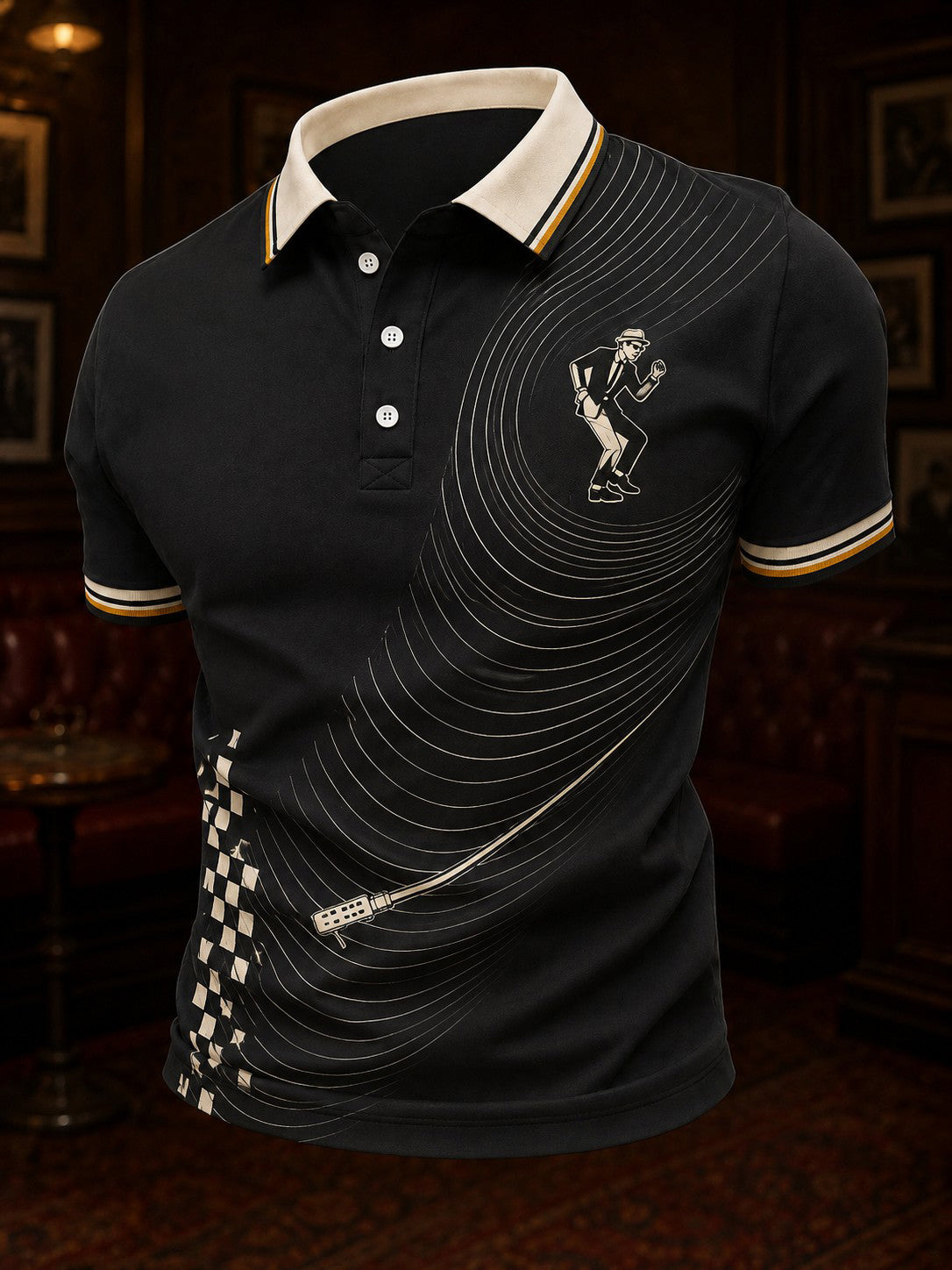 Men's Ska Revival Style Printed Shirt