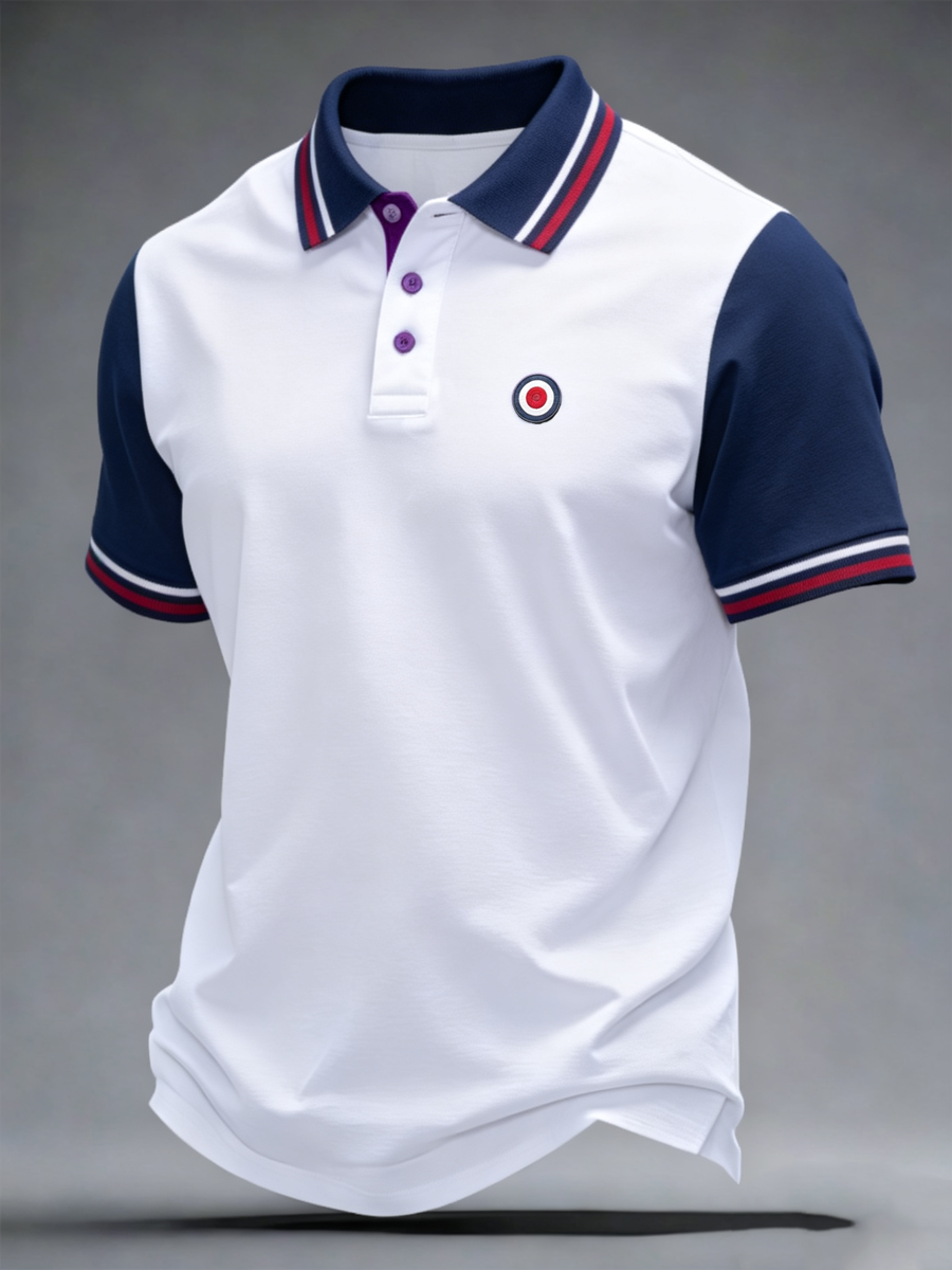 Men's Mods Culture UK Music Lover Business Style Printed polo shirt
