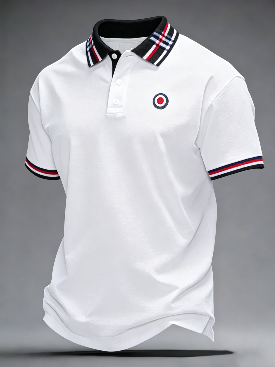 Men's Mods Culture UK Music Lover Business Style Printed polo shirt