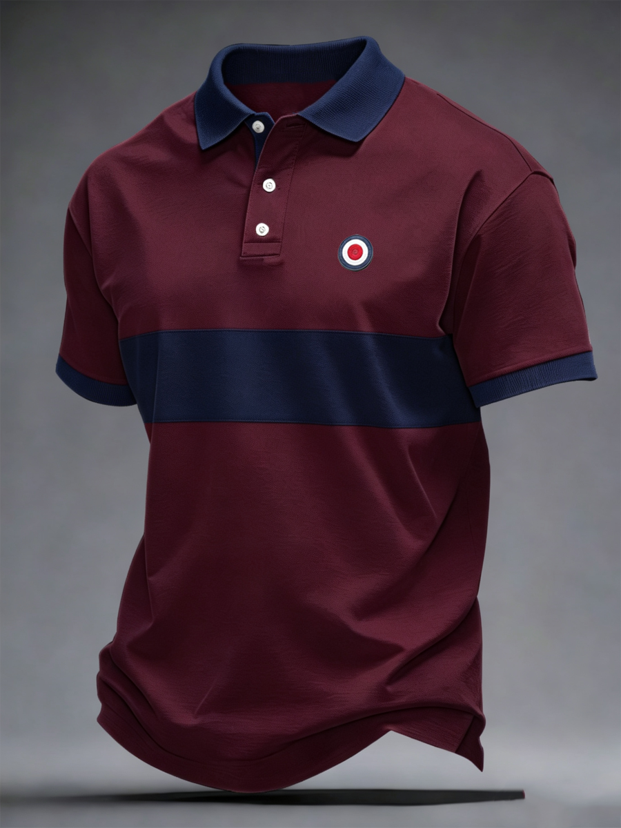 Men's Mods Culture UK Music Lover Business Style Printed polo shirt