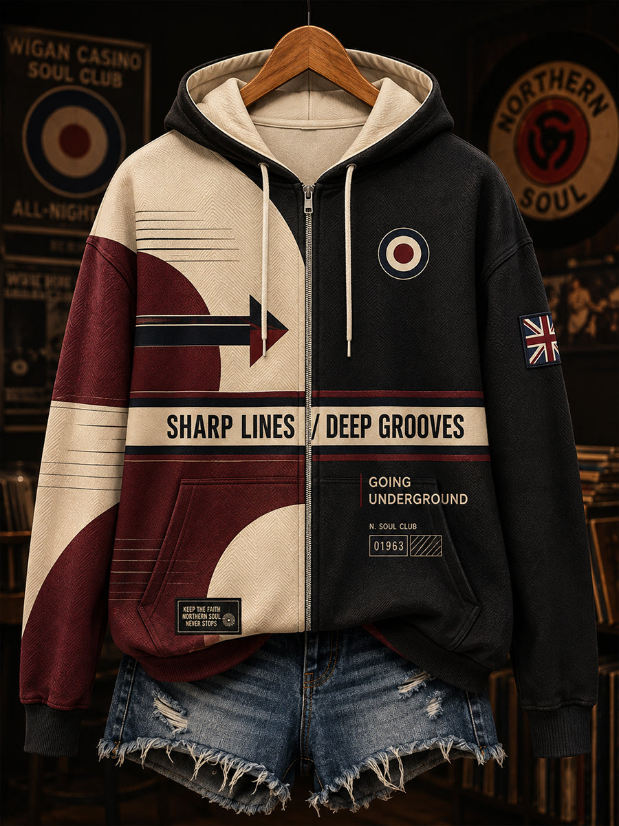Women's Paul Weller and British Mod Culture Zip-Up Hoodie
