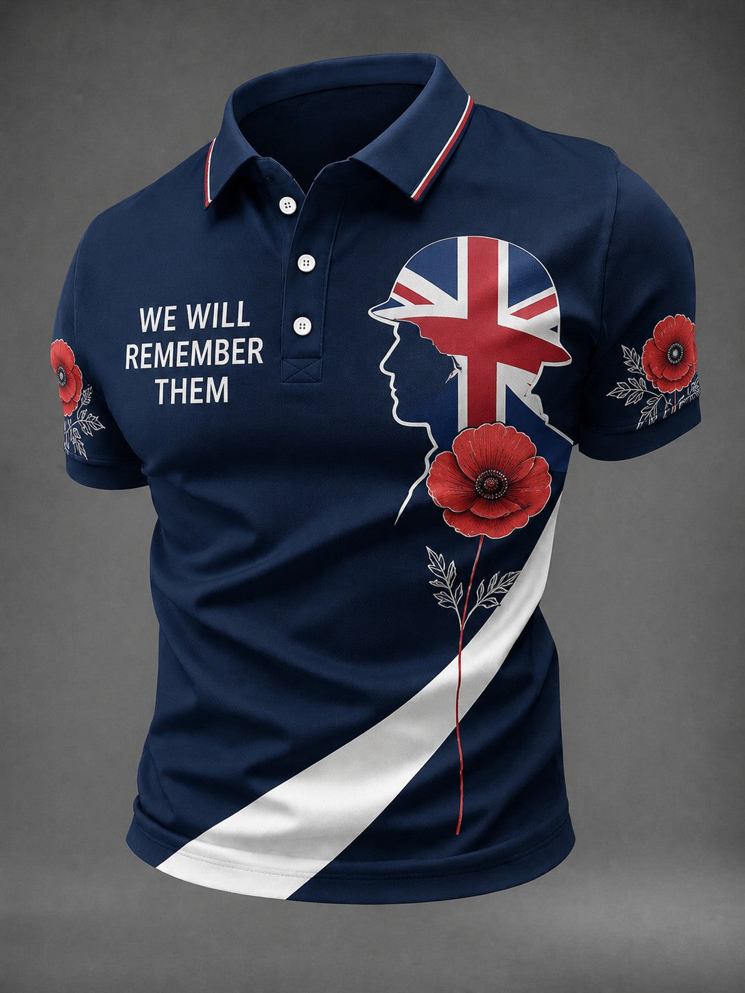Men's WE WILL REMEMBER THEM Printed Shirt