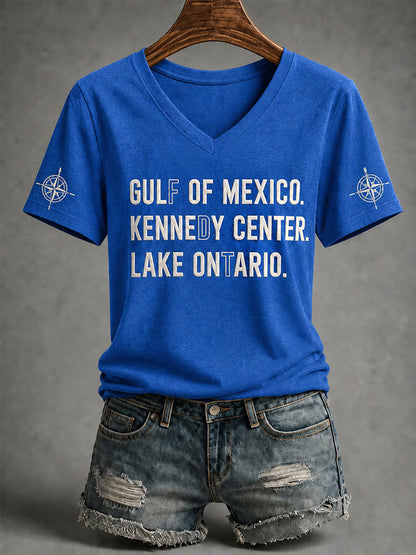 Women's Lake Ontario Always And Forever V-Neck Tee